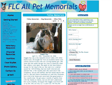 Tablet Screenshot of memorials.felinelymphomacaregivers.org